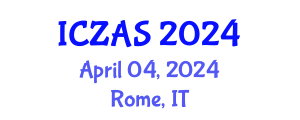 International Conference on Zoology and Animal Science (ICZAS) April 04, 2024 - Rome, Italy