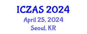 International Conference on Zoology and Animal Science (ICZAS) April 25, 2024 - Seoul, Republic of Korea