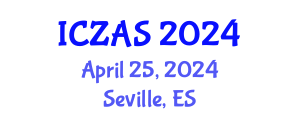 International Conference on Zoology and Animal Science (ICZAS) April 25, 2024 - Seville, Spain