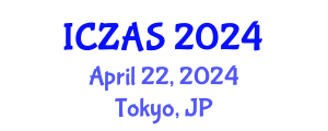 International Conference on Zoology and Animal Science (ICZAS) April 22, 2024 - Tokyo, Japan