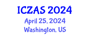 International Conference on Zoology and Animal Science (ICZAS) April 25, 2024 - Washington, United States