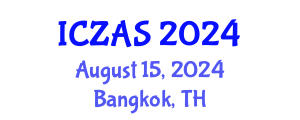 International Conference on Zoology and Animal Science (ICZAS) August 15, 2024 - Bangkok, Thailand
