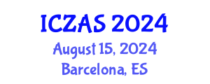 International Conference on Zoology and Animal Science (ICZAS) August 15, 2024 - Barcelona, Spain