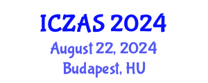 International Conference on Zoology and Animal Science (ICZAS) August 22, 2024 - Budapest, Hungary