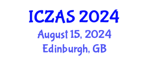 International Conference on Zoology and Animal Science (ICZAS) August 15, 2024 - Edinburgh, United Kingdom