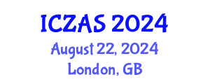 International Conference on Zoology and Animal Science (ICZAS) August 22, 2024 - London, United Kingdom