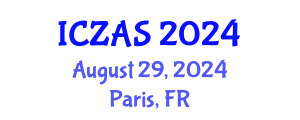 International Conference on Zoology and Animal Science (ICZAS) August 29, 2024 - Paris, France