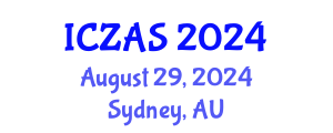 International Conference on Zoology and Animal Science (ICZAS) August 29, 2024 - Sydney, Australia