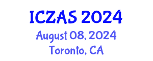 International Conference on Zoology and Animal Science (ICZAS) August 08, 2024 - Toronto, Canada
