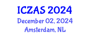 International Conference on Zoology and Animal Science (ICZAS) December 02, 2024 - Amsterdam, Netherlands
