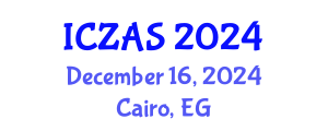 International Conference on Zoology and Animal Science (ICZAS) December 16, 2024 - Cairo, Egypt