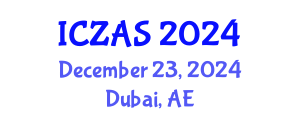 International Conference on Zoology and Animal Science (ICZAS) December 23, 2024 - Dubai, United Arab Emirates