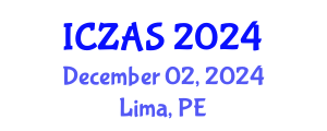 International Conference on Zoology and Animal Science (ICZAS) December 02, 2024 - Lima, Peru