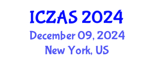International Conference on Zoology and Animal Science (ICZAS) December 09, 2024 - New York, United States