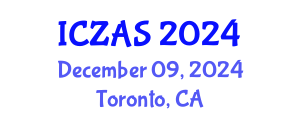 International Conference on Zoology and Animal Science (ICZAS) December 09, 2024 - Toronto, Canada