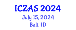 International Conference on Zoology and Animal Science (ICZAS) July 15, 2024 - Bali, Indonesia