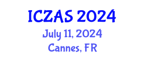 International Conference on Zoology and Animal Science (ICZAS) July 11, 2024 - Cannes, France