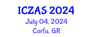 International Conference on Zoology and Animal Science (ICZAS) July 04, 2024 - Corfu, Greece