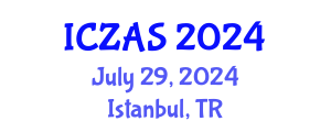 International Conference on Zoology and Animal Science (ICZAS) July 29, 2024 - Istanbul, Turkey