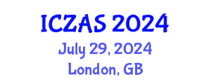 International Conference on Zoology and Animal Science (ICZAS) July 29, 2024 - London, United Kingdom