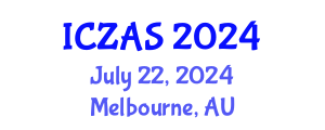 International Conference on Zoology and Animal Science (ICZAS) July 22, 2024 - Melbourne, Australia