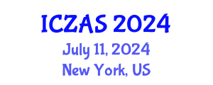 International Conference on Zoology and Animal Science (ICZAS) July 11, 2024 - New York, United States