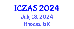 International Conference on Zoology and Animal Science (ICZAS) July 18, 2024 - Rhodes, Greece