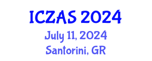 International Conference on Zoology and Animal Science (ICZAS) July 11, 2024 - Santorini, Greece