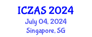 International Conference on Zoology and Animal Science (ICZAS) July 04, 2024 - Singapore, Singapore