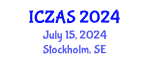 International Conference on Zoology and Animal Science (ICZAS) July 15, 2024 - Stockholm, Sweden