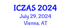 International Conference on Zoology and Animal Science (ICZAS) July 29, 2024 - Vienna, Austria