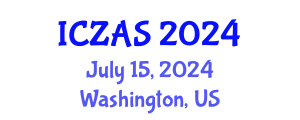 International Conference on Zoology and Animal Science (ICZAS) July 15, 2024 - Washington, United States