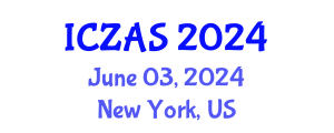 International Conference on Zoology and Animal Science (ICZAS) June 03, 2024 - New York, United States