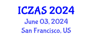 International Conference on Zoology and Animal Science (ICZAS) June 03, 2024 - San Francisco, United States