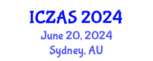 International Conference on Zoology and Animal Science (ICZAS) June 20, 2024 - Sydney, Australia