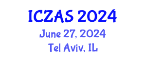International Conference on Zoology and Animal Science (ICZAS) June 27, 2024 - Tel Aviv, Israel