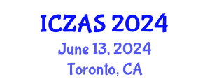 International Conference on Zoology and Animal Science (ICZAS) June 13, 2024 - Toronto, Canada