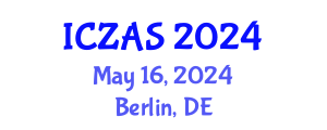 International Conference on Zoology and Animal Science (ICZAS) May 16, 2024 - Berlin, Germany