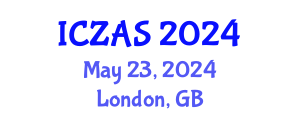 International Conference on Zoology and Animal Science (ICZAS) May 23, 2024 - London, United Kingdom