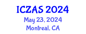 International Conference on Zoology and Animal Science (ICZAS) May 23, 2024 - Montreal, Canada