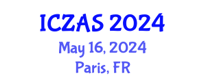 International Conference on Zoology and Animal Science (ICZAS) May 16, 2024 - Paris, France