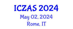 International Conference on Zoology and Animal Science (ICZAS) May 02, 2024 - Rome, Italy