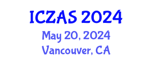 International Conference on Zoology and Animal Science (ICZAS) May 20, 2024 - Vancouver, Canada