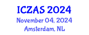 International Conference on Zoology and Animal Science (ICZAS) November 04, 2024 - Amsterdam, Netherlands