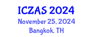 International Conference on Zoology and Animal Science (ICZAS) November 25, 2024 - Bangkok, Thailand