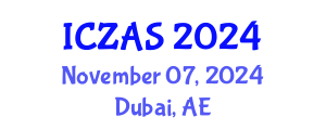 International Conference on Zoology and Animal Science (ICZAS) November 07, 2024 - Dubai, United Arab Emirates