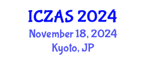 International Conference on Zoology and Animal Science (ICZAS) November 18, 2024 - Kyoto, Japan