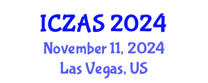International Conference on Zoology and Animal Science (ICZAS) November 11, 2024 - Las Vegas, United States