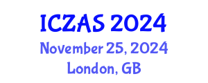 International Conference on Zoology and Animal Science (ICZAS) November 25, 2024 - London, United Kingdom