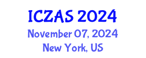 International Conference on Zoology and Animal Science (ICZAS) November 07, 2024 - New York, United States